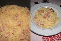   Espaguetis con salsa carbonara