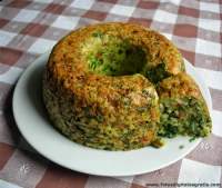   Budin de Arroz Integral  y Espinaca