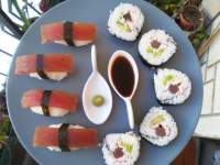 Mi bloguico de Cocina: Nigiri Sushi y Maki Sushi de Atún Rojo... de lo Más Sencillo!!