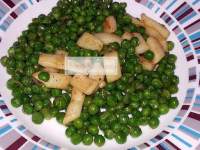   Guisantes con  anillas calamar al curry ( Dieta )