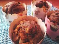   Muffins de chocolate y granola.