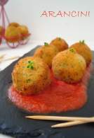   Arancini {Croquetas de arroz sicilianas}