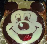   TARTA MICKEY DE MANTEQUILLA DE CAFE Y YEMA TOSTADA