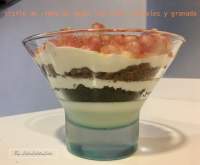 TRIFLE DE CREMA DE YOGUR, GRANADA Y OREO (DESAFIÒ DULCE DE OCTUBRE 2016) 
