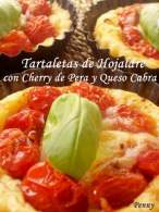   Tartaletas de Hojaldre con Cherry de Pera y Queso de Cabra