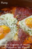   Huevos Cuajados al Horno con Pimientos del Piquillo