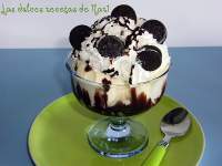 Copa de oreo con helado  