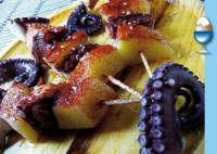   Brochetas de pulpo a feira