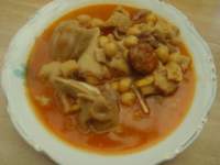   CALLOS CON GARBANZOS