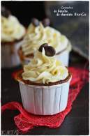 Cupcakes de ganache de chocolate blanco  