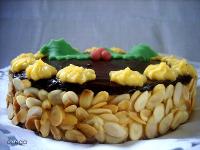   Tarta de Navidad (sin gluten, sin lactosa)