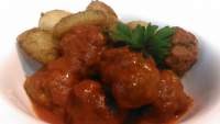   Albóndigas especiadas en salsa suave de tomate sin gluten