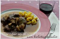   CARRILLERAS AL VINO TINTO CON BOLETUS EDULIS