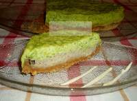   Pastel salado de aguacate y champiñones ( Microondas )