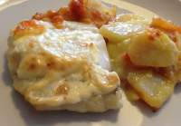   BACALAO GRATINADO CON PATATAS PANADERA