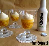   mousse de queso Idiazabal con gelatina de sidra 