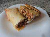   Burritos en pasta filo