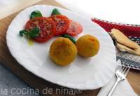   Arancini de Vieiras y Calabaza asada