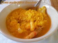   Arroz con bacalao caldoso y truco caldo