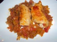   Rollitos de pavo con fiambre y mozzarella
