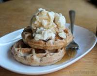   Waffles de espelta y almendra
