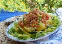   #PONUNAENSALADA2016 con Ensalada de Patata, Aguacate & Salmón entre otras muchas cositas