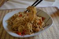   Chow mein noodles