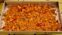 ARROZ AL HORNO EN LLAUNA CON BACALAO Y COLIFLOR