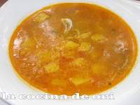   SOPA DE CHIRLAS Y FIDEOS