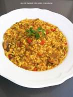   Arroz meloso con pollo y verduras