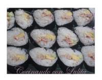   SUSHI DE ATÙN Y GAMBAS