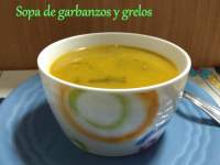   Sopa de garbanzos y grelos