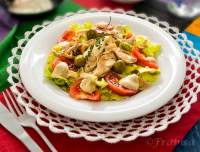   Ensalada con Pollo y Salsa Yogurt. Receta
