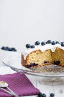   Pastel de arándanos glaseado de queso crema en #viernesdulce
