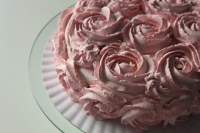   Pink Roses Cake-Vanilla Layer cake
