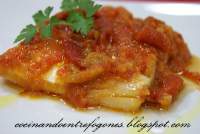   Bacalao con Tomate y Pimientos