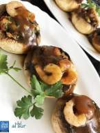   Portobello con gambas 