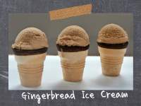   Helado de Pan de Jengibre  Gingerbread Ice Cream
