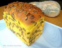   Pan de molde con calabaza (auyama) y miel