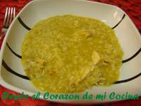   Arroz caldoso de pollo