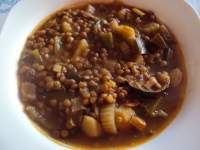   Lentejas con verduras al horno