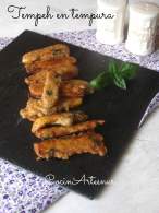   Tempeh de garbanzos en tempura