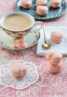 Macarons con ganache de chocolate blanco para Silikomart  