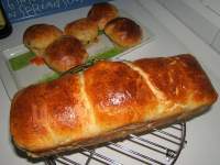   Pan dulce francés sobre poolish con pepitas de chocolate