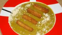   CREMA VERDE CON PICATOSTES Y PARMESANO