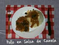   Pollo en Salsa de Canela con Pasas y Orejones
