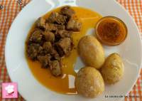   Carne de fiesta canaria con papas arrugadas