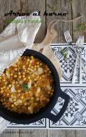   Arroz al horno de bacalao y habitas