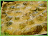   Torta salata di sfoglia con cavoletti di bruxelles - Tarta salada de hojaldre con coles de bruselas