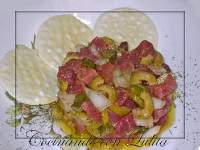   Tartar de salmón marinado con remolacha y vodka CARPIER